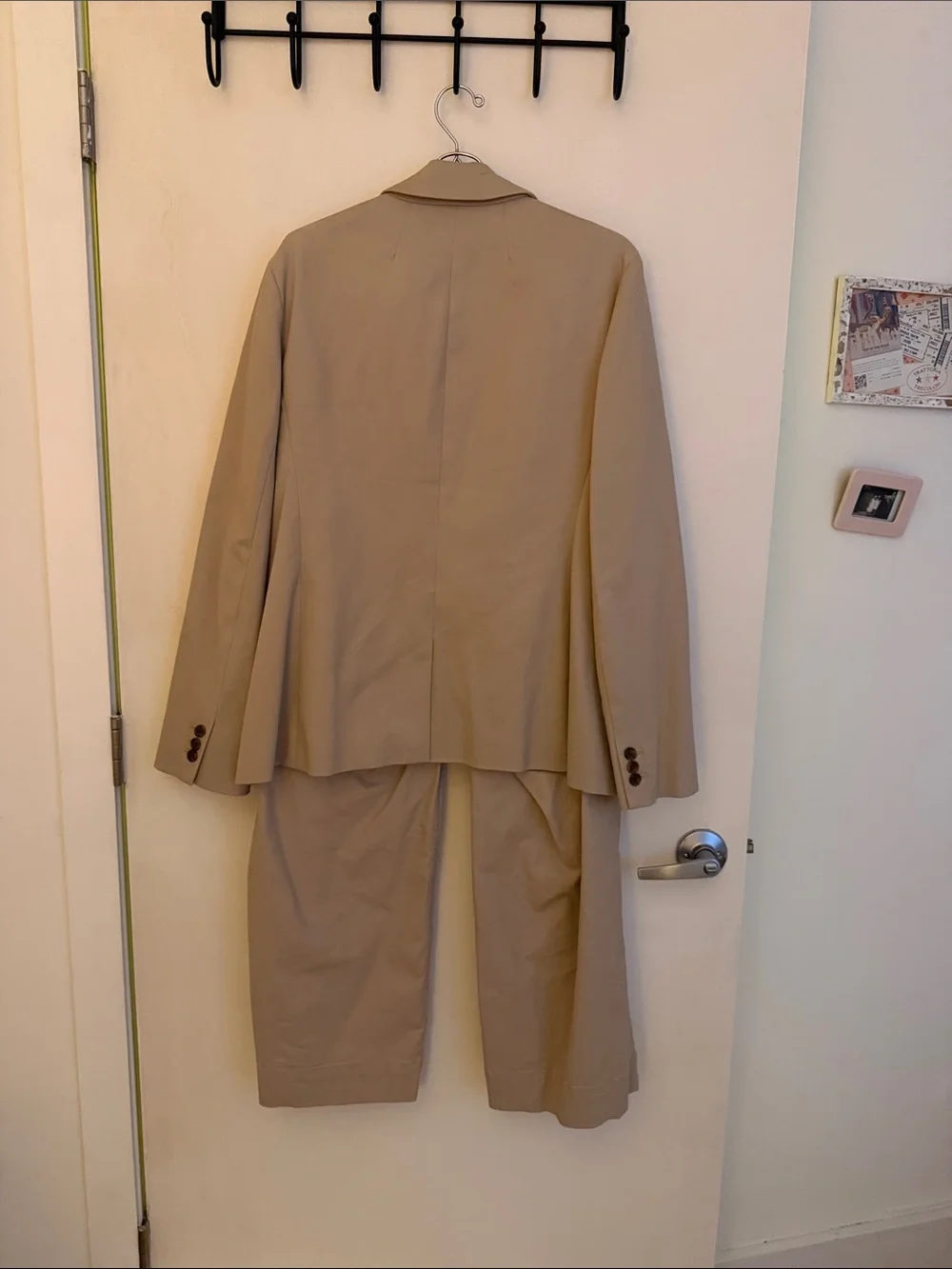 J. Crew Tan Single-Button Suit Jacket with Matching Trousers